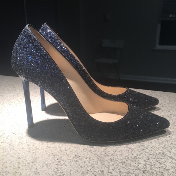 Jimmy Choo Shoes - Authentic jimmy choo Romy 100 glitter pumps